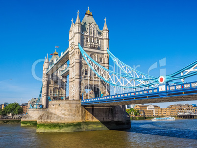 Tower Bridge in London HDR