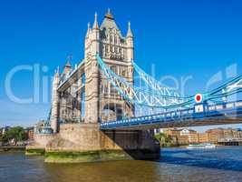 Tower Bridge in London HDR