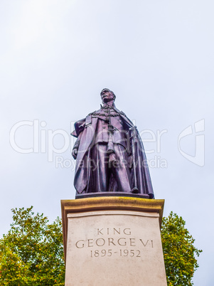 George and Elizabeth monument London HDR