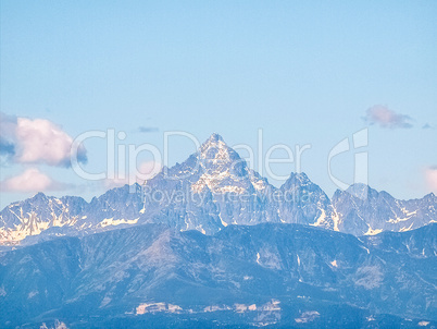 Monviso mountain HDR