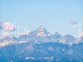 Monviso mountain HDR
