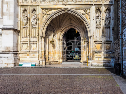 Westminster Abbey in London HDR