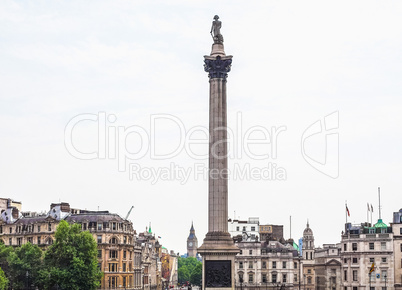 Trafalgar Square in London HDR