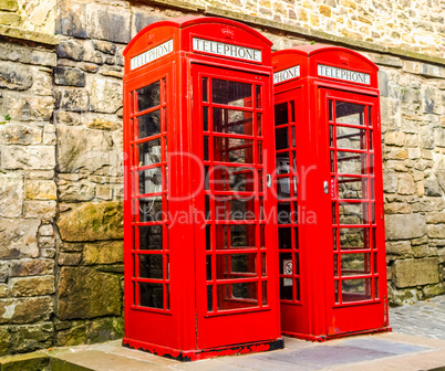 London telephone box HDR