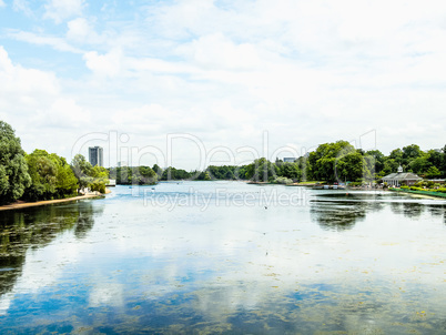 Serpentine lake, London HDR