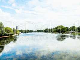 Serpentine lake, London HDR