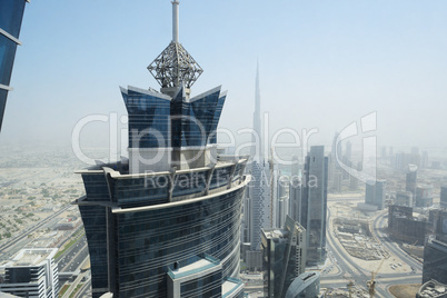 The view on Dubai cityscape, United Arab Emirates