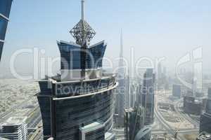 The view on Dubai cityscape, United Arab Emirates