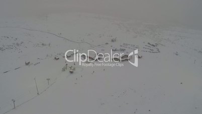Ski Resort in Snowfall