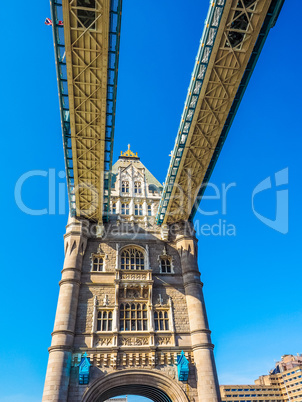 Tower Bridge in London HDR