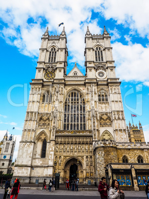 Westminster Abbey in London HDR