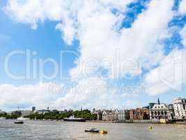 River Thames in London HDR