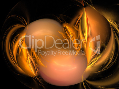image of one Digital Fractal on Black Color image of one Digital Fractal on Black Color