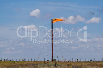 refinery fire gas torch