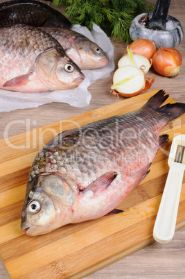 Fresh  crucian carp