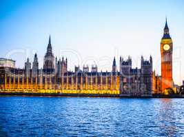 Houses of Parliament in London HDR