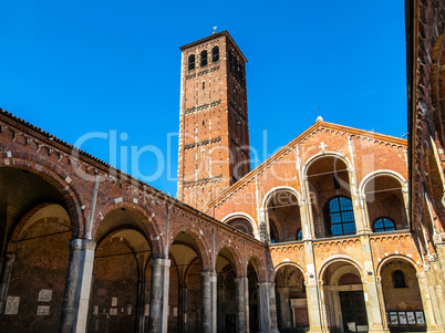 Sant Ambrogio church, Milan HDR