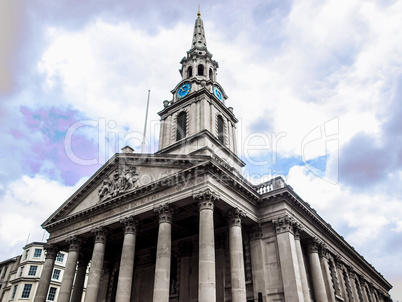 St Martin church, London HDR