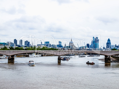 River Thames in London HDR