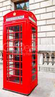 London telephone box HDR