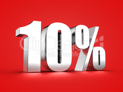 10 Prozent Zeichen