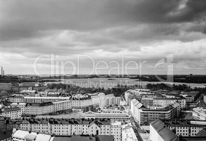Aerial view of Helsinki HDR