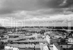 Aerial view of Helsinki HDR