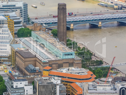 Aerial view of London HDR