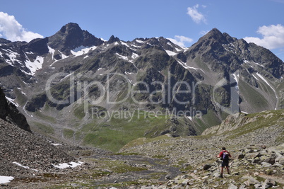 Wanderer bei Kühtai