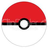 image of pokeball on white background