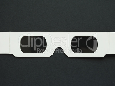 Disposable 3D glasses for movies