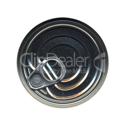 Canned food tin can top