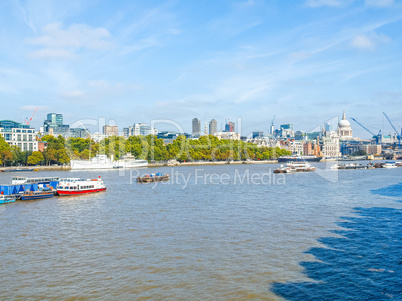 River Thames in London HDR