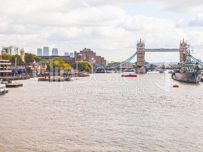 River Thames in London HDR