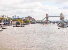 River Thames in London HDR