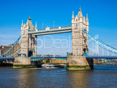 Tower Bridge in London HDR