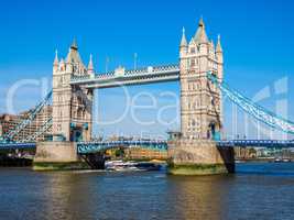 Tower Bridge in London HDR