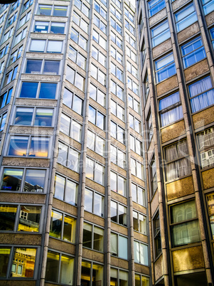 Modern brutalist architecture London HDR