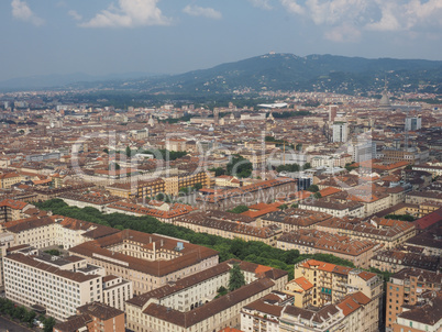 Aerial view of Turin