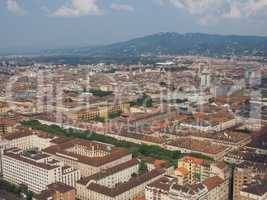 Aerial view of Turin