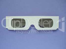 Disposable 3D glasses for movies