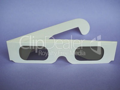 Disposable 3D glasses for movies