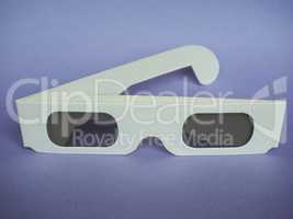 Disposable 3D glasses for movies