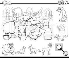 cartoon activity for coloring