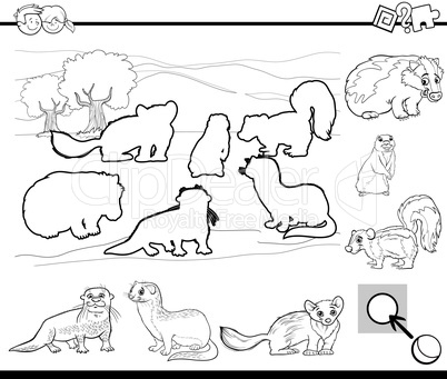 cartoon activity coloring page