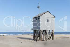 Beach hut in the Netherlands.