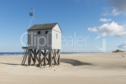 Beach hut in the Netherlands.