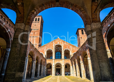 Sant Ambrogio church, Milan HDR