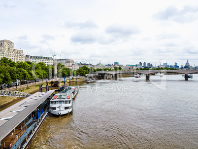 River Thames in London HDR