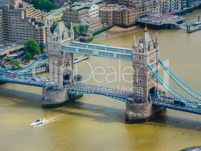 Aerial view of London HDR